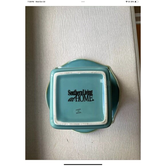 Southern Living At Home Tuscan Robin’s Egg Blue 9” Vase With Stem Separator - Picture 11 of 12